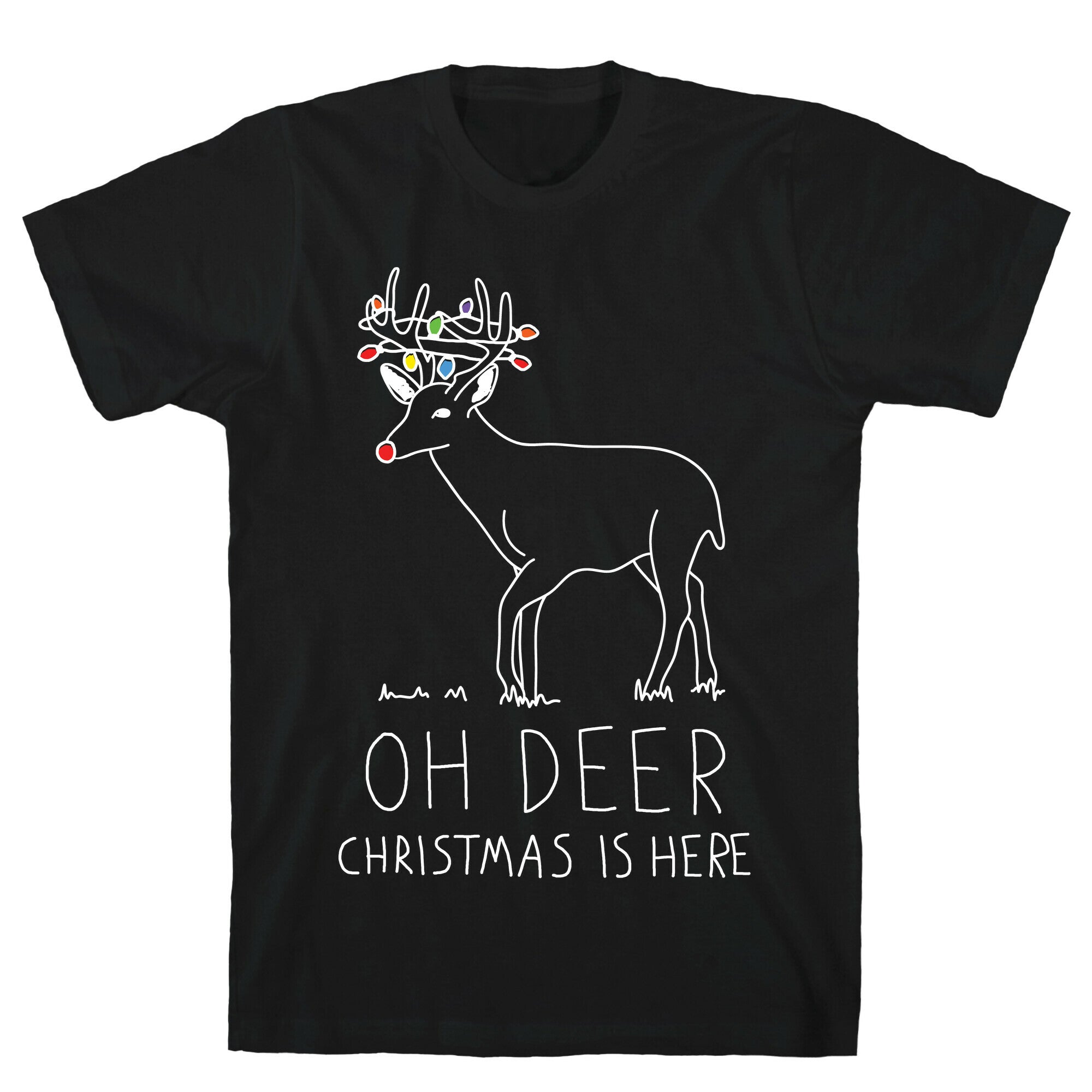 Oh Deer Christmas Is Here T-Shirt
